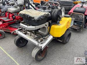 lot 893 image: Z Spray ride-on stainless steel fer...