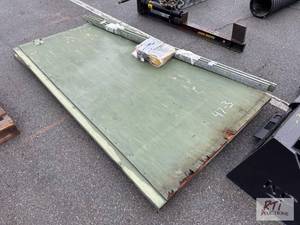 lot 913 image: Pair of wooden sliding doors with h...