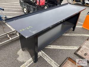 lot 963 image: 90-inch light duty painted steel wo...