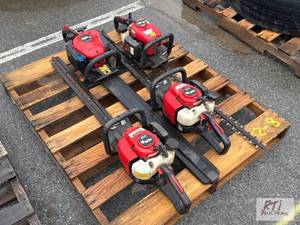 lot 975 image: (4) RedMax gas powered hedge trimme...