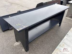 lot 1001 image: 90-inch light duty painted steel wo...