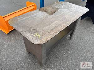 lot 1003 image: 57 x 29 heavy duty welding table...