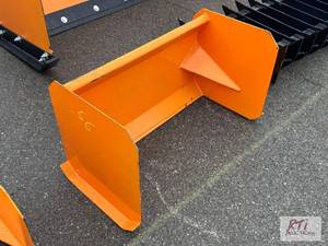 lot 1025 image: 4-foot snow pusher for mini skid lo...