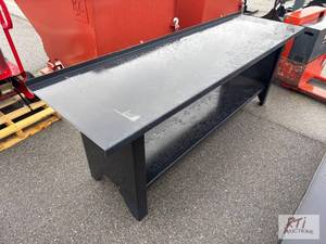 lot 1036 image: 90-inch light duty painted steel wo...
