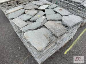 lot 1058 image: Tumbled bluestone pavers...