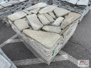 lot 1059 image: Tumbled bluestone pavers...