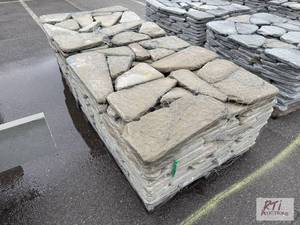 lot 1063 image: 2X Tumbled bluestone pavers...