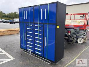 lot 1068 image: New 7ft 16 drawer tall tool chest, ...