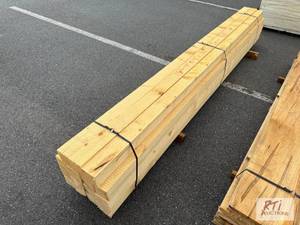 lot 1077 image: (15) 4in x 4in x 10ft spruce posts...