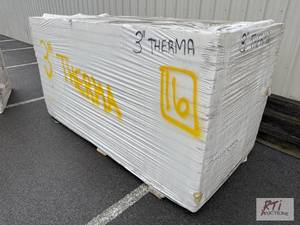 lot 1086 image: Stack of 3in sheets of insulation, ...