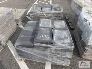 lot 1176 image: (2) Pallet of black concrete pavert...