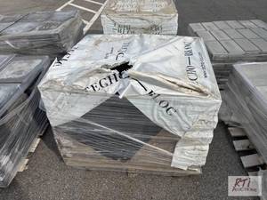 lot 1177 image: Pallet of brown concrete pavers...