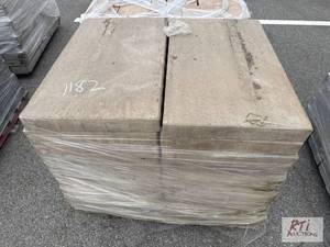 lot 1182 image: Pallet of large brown concrete pave...
