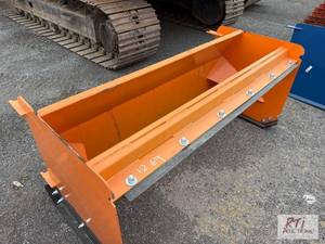 lot 1269 image: 6-foot snow pusher for skid loader ...