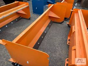 lot 1270 image: 8-foot snow pusher for skid loader ...