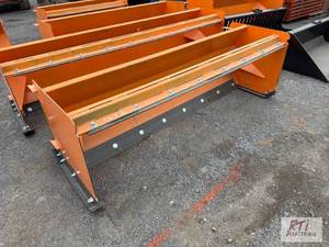 lot 1272 image: 8-foot snow pusher for skid loader ...