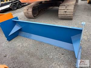 lot 1276 image: 8-foot snow pusher for skid loader...