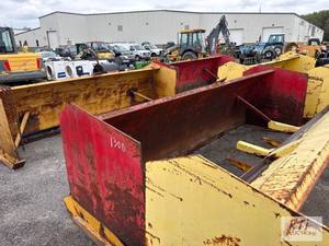 lot 1300 image: 12 X 4 bucket mount snow pusher...
