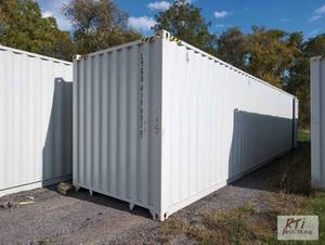 lot 8 image: 40ft shipping container with double...