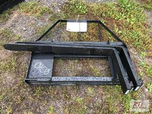 lot 57 image: AGT pallet forks for skid loader wi...