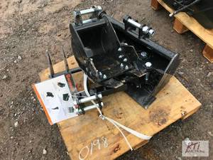 lot 114 image: Mini excavator attachment kit with ...