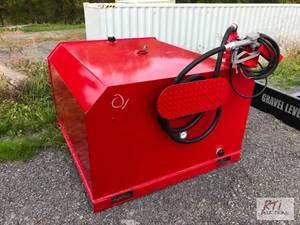 lot 183 image: 250 gallon skid mounted fuel tank w...