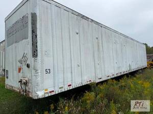 lot 65 image: 53FT Van Trailer. WABASH. 68,000GVW...