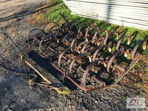 lot 323 image: 8ft tow behind garden drag. Item is...