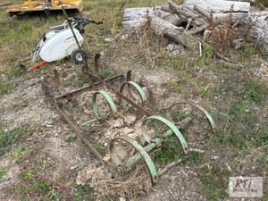 lot 328 image: (2) Pull behind drags. Located in P...