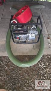 lot 503 image: LandHonor 3IN Water Pump Wwth hose....