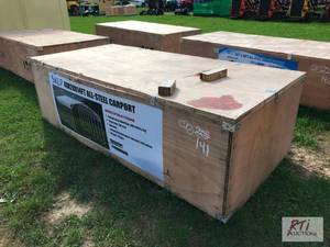 lot 63 image: SKLP 40ft x 20ft all steel carport ...