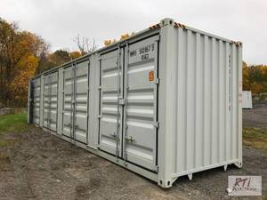 lot 68 image: 40ft shipping container with double...