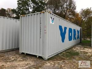 lot 71 image: 40ft shipping container with double...
