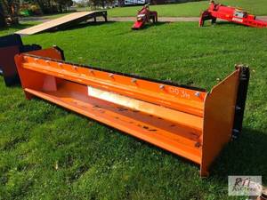 lot 96 image: 10ft skid loader snow pusher with b...
