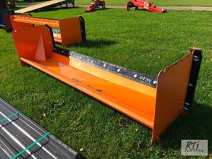 lot 97 image: 10ft skid loader snow pusher with b...
