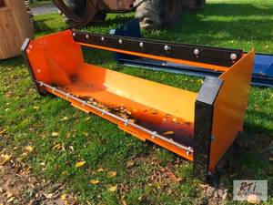 lot 126 image: 8ft snow pusher for skid loader wit...