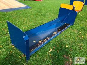 lot 127 image: 8ft snow pusher for skid loader. M...