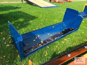 lot 129 image: 8ft snow pusher for skid loader. M...
