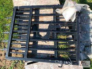 lot 157 image: Pair of 3ft garden gates with deer ...