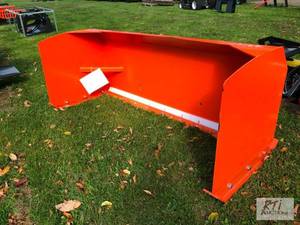 lot 197 image: Wolverine 7ft snow pusher for skid ...