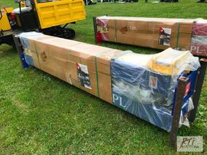 lot 222 image: 2 post hydraulic car lift, 10,000lb...