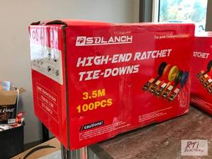 lot 235 image: SDLanch ratchet tie downs, approxim...