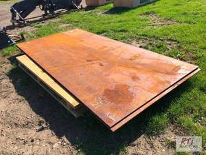 lot 246 image: 2X 118in x 59in x 38in steel plate...