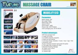 lot 267 image: Future FTS13 massage chair with LED...