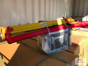 lot 275 image: Laser transit with tripod and gradi...