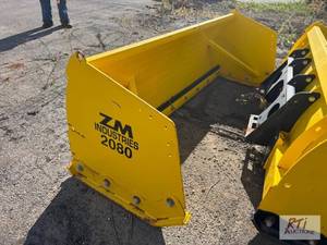 lot 433 image: 8ft skid loader pusher attachment. ...
