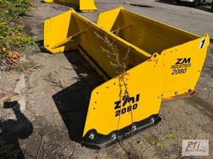 lot 434 image: 8ft skid loader pusher attachment. ...