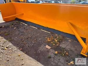 16ft bucket mount snow pusher. Bolt...