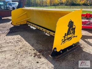 lot 453 image: 14ft ZMI snow pusher. Used 2 season...