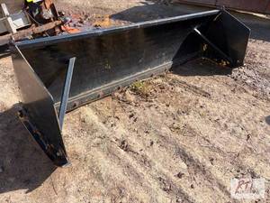 lot 455 image: 10ft snow push skid loader attachme...